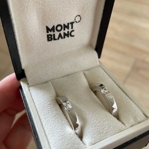 Never used MONTBLANC earrings!